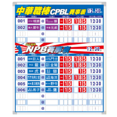 運彩白板-S55975-2/中日棒賽事